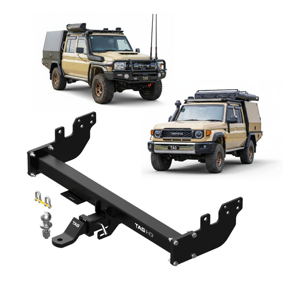 TAG Heavy Duty Towbar & Direct Fit Wiring for Toyota Landcruiser 79 Series Single and Dual Cab (10/2012 - on) | Australian Tow Spares