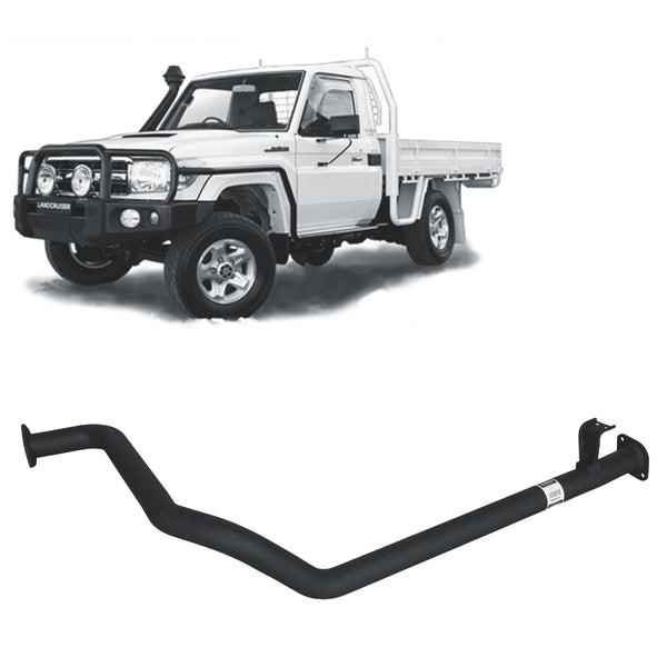 Redback 2.5" Exhaust for 79 Series Exhaust 1HZ with Muffler | Australian Tow Spares