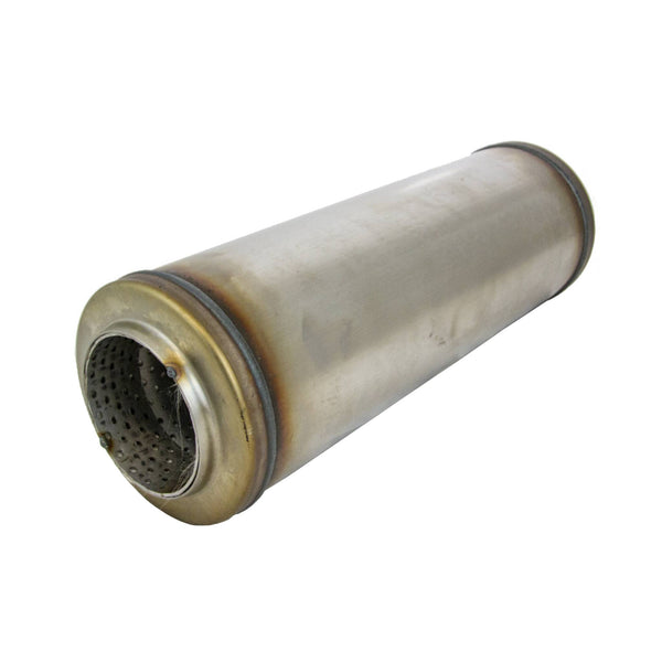 5" Round 3" Inlet 14" Long 409 Stainless Resonator | Australian Tow Spares