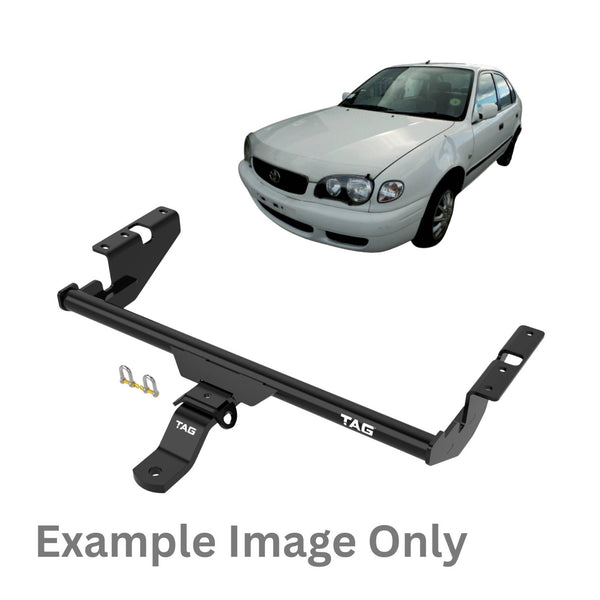 TAG Standard Duty Towbar and Direct Fir Wiring Harness for Toyota Corolla (09/1998 - 11/2001) | Australian Tow Spares