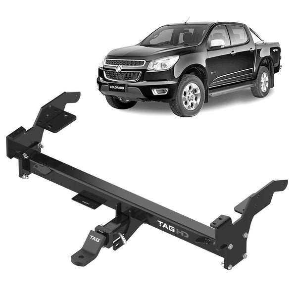 TAG Heavy Duty Towbar & Direct Fit Wiring Harness for Holden Colorado (01/2012 - on) Tub Body / Styleside With Bumper Step | Australian Tow Spares