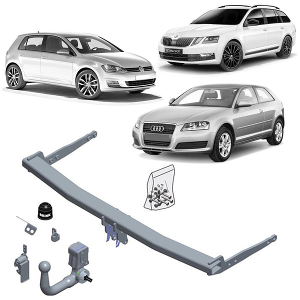 Brink Towbar and Universal Wiring Harness for Audi A3 (04/2012 - 06/2016), Skoda Octavia (11/2012 - ON), Volkswagen Golf (08/2012 - 03/2021) | Australian Tow Spares