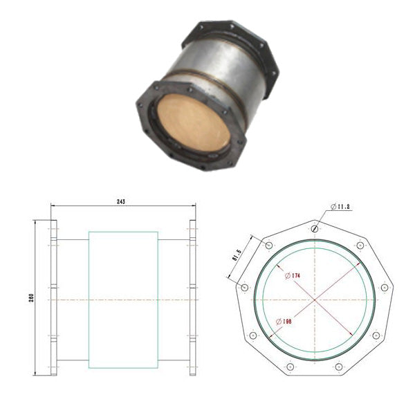 Redback Diesel Particulate Filter for Mitsubishi Rosa (06/2008 - on) | Australian Tow Spares