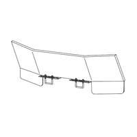 D-Flector Campervan Mesh Stone Guard | Standard | 1-Pcs Powder Coated Steel Frame | DSG005-B-DF