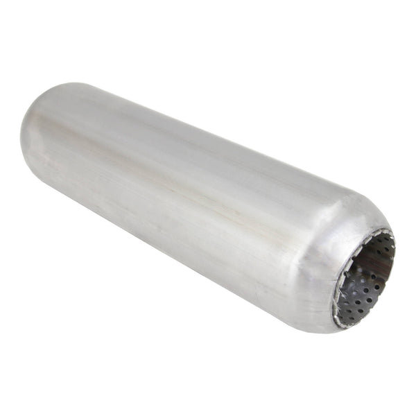 4" Round, 15" Long, 3", C/C, Perforated Without Spigots, 409 Stainless | Australian Tow Spares