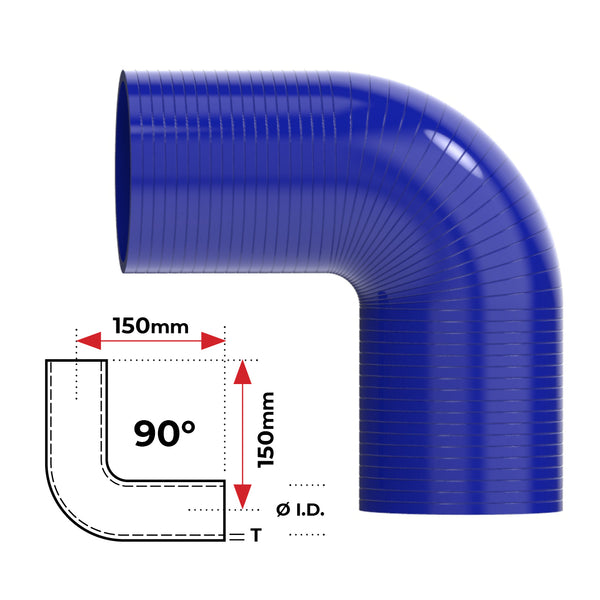 Redback Silicone Hose (1-3/4") 90° Bend | Australian Tow Spares
