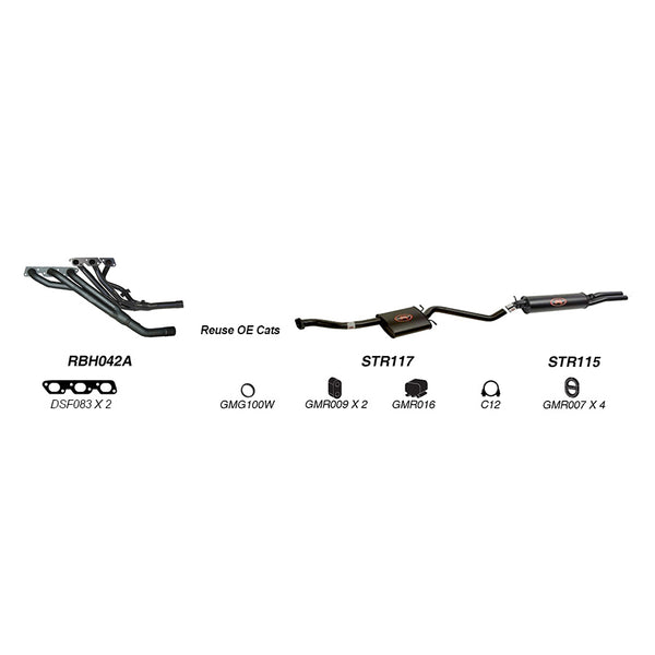 Redback Performance Exhaust System for Holden Calais (04/1995 - 12/2000), Commodore (04/1995 - 12/2000), Caprice (04/1995 - 12/2000), Statesman (04/1995 - 12/2000), Holden Caprice (04/1990 - 02/1994), Holden Commodore (04/1995 - 1997), Calais (04/1995... | Australian Tow Spares