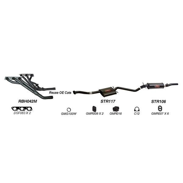 Redback Performance Exhaust System for Holden Caprice (04/1990 - 06/1999), Commodore (04/1990 - 06/1999), Statesman (04/1990 - 06/1999), Calais (04/1990 - 06/1999) | Australian Tow Spares