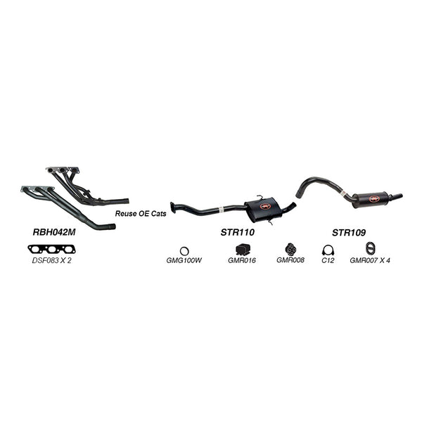 Redback Performance Exhaust System for Holden Commodore (01/1988 - 12/2000), Calais (01/1988 - 12/2000), Holden Commodore (04/1995 - 12/2000) | Australian Tow Spares
