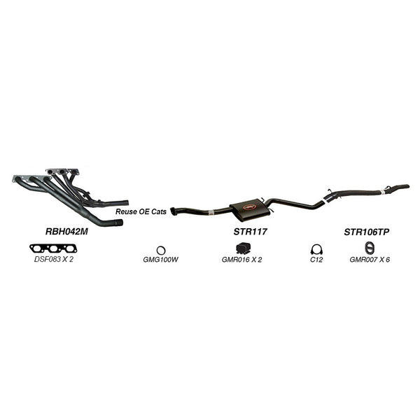 Redback Performance Exhaust System for Holden Commodore (04/1995 - 08/1997), Calais (04/1995 - 08/1997) | Australian Tow Spares