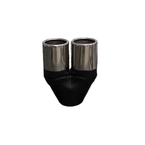 Redback Twin Exhaust Tip 2.5" Inlet Twin 3.5" Outlet 9" Long | Australian Tow Spares