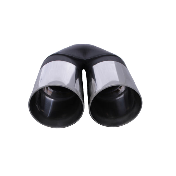 Dual 3.5" Stainless Steel Exhaust Tip Straight Cut Double wall | Australian Tow Spares