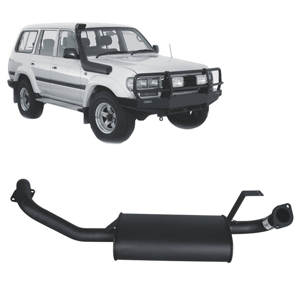 Redback Performance Centre Muffler Assembly for Toyota Landcruiser 80 Series Wagon 4.2L 1HZ & 4.5L FZ (01/1990 - 02/1998) | Australian Tow Spares