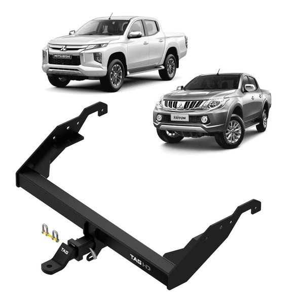 TAG Heavy Duty Towbar & Direct Fit Wiring Kit for Mitsubishi Triton MQ Series Models Without Rear Step (05/2015 - 11/2018) | Australian Tow Spares