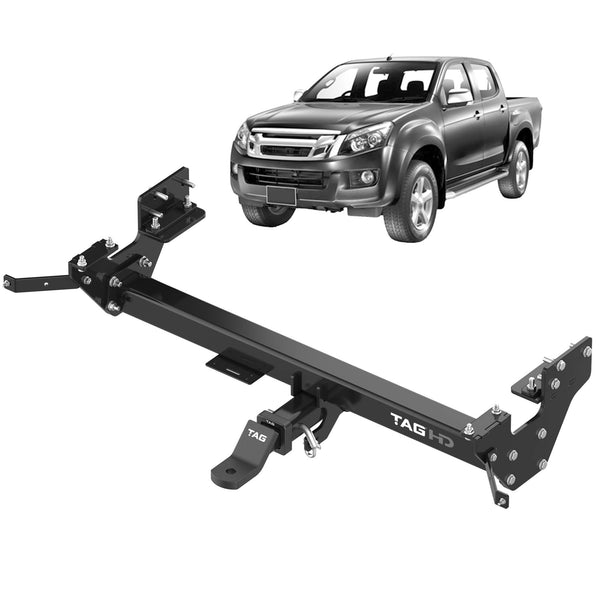 TAG Heavy Duty Towbar & Direct Fit Wiring Harness for Isuzu D-MAX WITH Bumper Step (06/2012 - 06/2020) | Australian Tow Spares