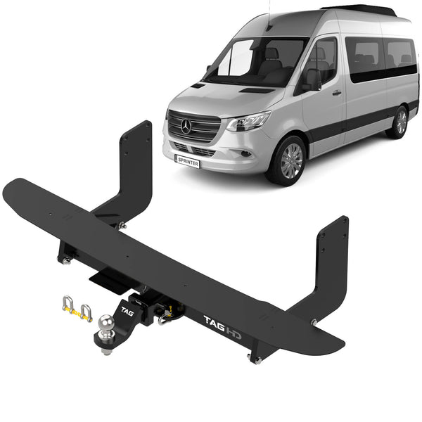 TAG Heavy Duty Towbar & Direct Fit Wiring for Mercedes-Benz Sprinter Van - 5,0T Narrow Chassis MWB (907 Series,519 Variant) (01/2019 - On) | Australian Tow Spares