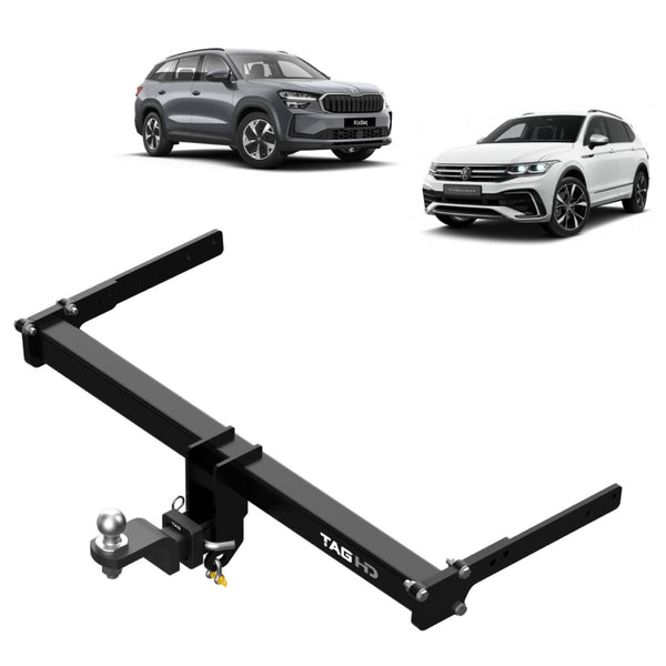 TAG Heavy Duty Towbar & Direct Fit Wiring For Volkswagen Tiguan (05/2016 - 10/2024), Skoda Kodiaq (10/2016 - on) | Australian Tow Spares
