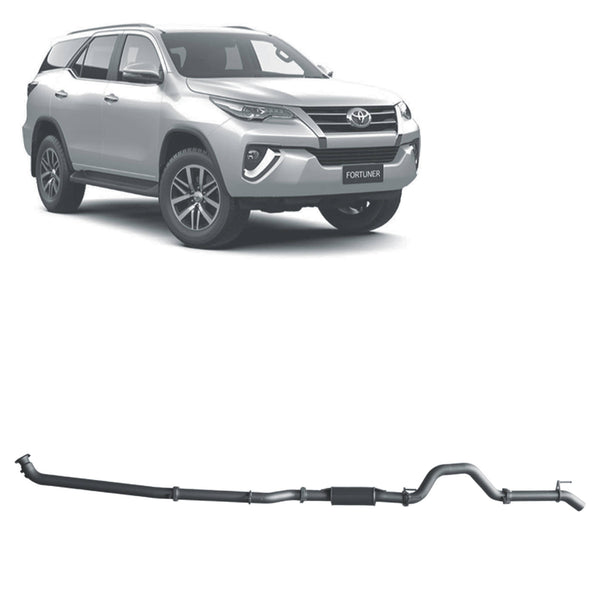 Redback Extreme Duty Exhaust for Toyota Fortuner 2.8L (01/2015 - on) | Australian Tow Spares