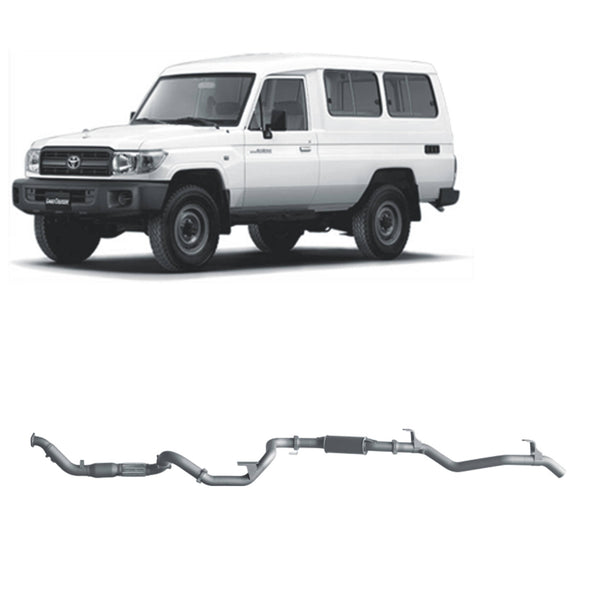 Redback Extreme Duty Exhaust for Toyota Landcruiser 78 Series 4.2L TD (01/2001 - 01/2007) | Australian Tow Spares