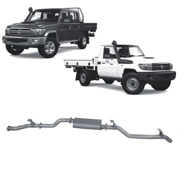 Redback Extreme Duty Exhaust for Toyota Landcruiser 79 Series Single and Double Cab (11/2016 - on) | Australian Tow Spares