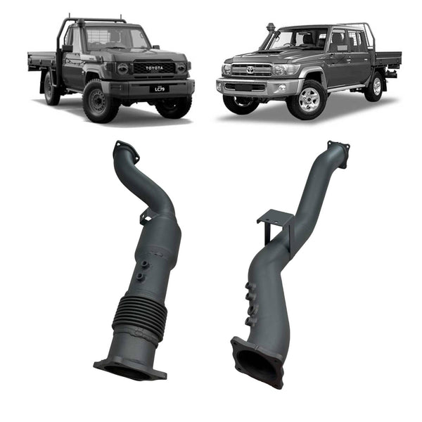 Redback Extreme Duty 4" Exhaust DPF Adapter Pipe with Cat for Toyota Landcruiser 79 Series (2012 - 2024) | Australian Tow Spares