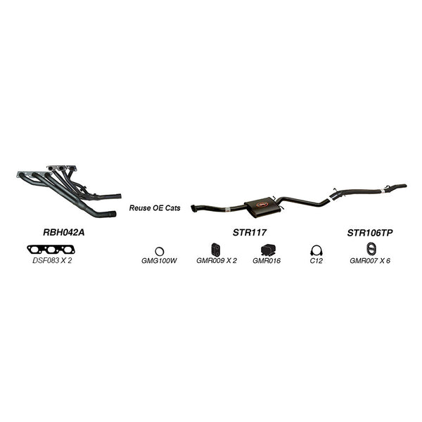 Redback Performance Exhaust System for Holden Calais (04/1995 - 12/2000), Commodore (04/1995 - 12/2000), Caprice (04/1995 - 12/2000), Statesman (04/1995 - 12/2000), Holden Commodore (03/1990 - 06/1999), Caprice (03/1990 - 06/1999), Calais (03/1990 -... | Australian Tow Spares