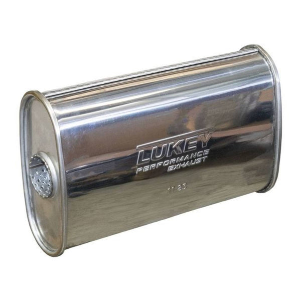 2.25" 8"x4" 14" Long O/C Megaflow Lukey Muffler 430 Stainless Steel | Australian Tow Spares