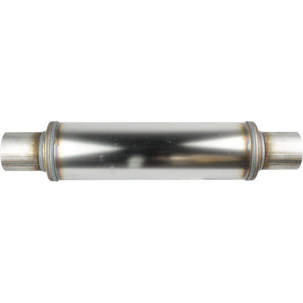4" Round, 14" Long, 3", C/C, Mega Power, 409 Stainless | Australian Tow Spares