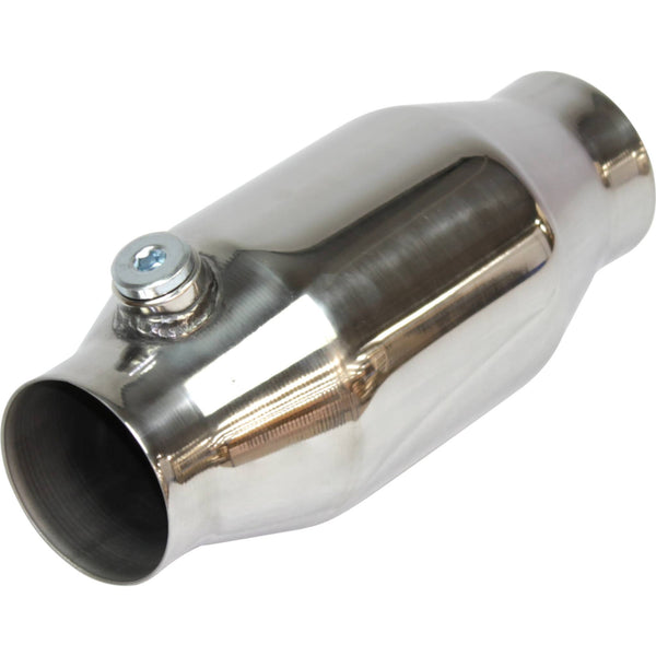 Redback High Flow Catalytic Converter Petrol Euro II, 2-1/4", CPSI 50, Polished | Australian Tow Spares