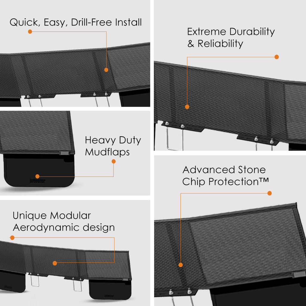 D-Flector Caravan Standard High Strength Steel Linear Stone Guard