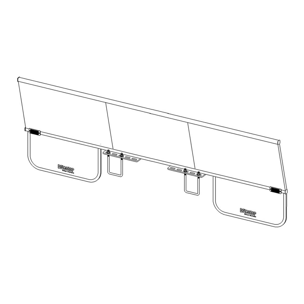 D-Flector Caravan Mesh Stone Guard | Standard Linear |Ultra Slim | DSG051-A-DF