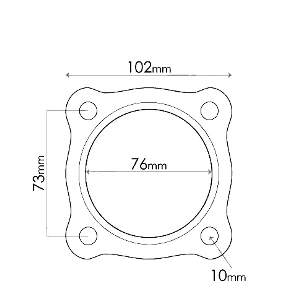 Flange Gaskets for Holden Commodore VT-VZ Catalytic converter, ID 3