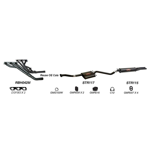 Redback Performance Exhaust System for Holden Commodore (04/1995 - 1997), Calais (04/1995 - 1997) | Australian Tow Spares