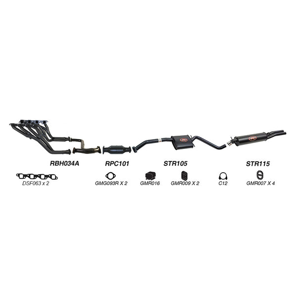 Redback Performance Exhaust System for Holden Commodore (09/1991 - 1995), Calais (09/1991 - 1995) | Australian Tow Spares