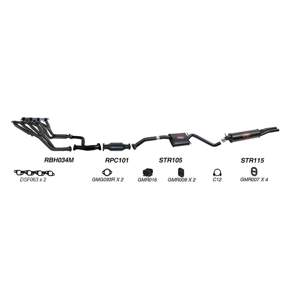 Redback Performance Exhaust System for Holden Commodore (09/1991 - 1995), Calais (09/1991 - 1995) | Australian Tow Spares