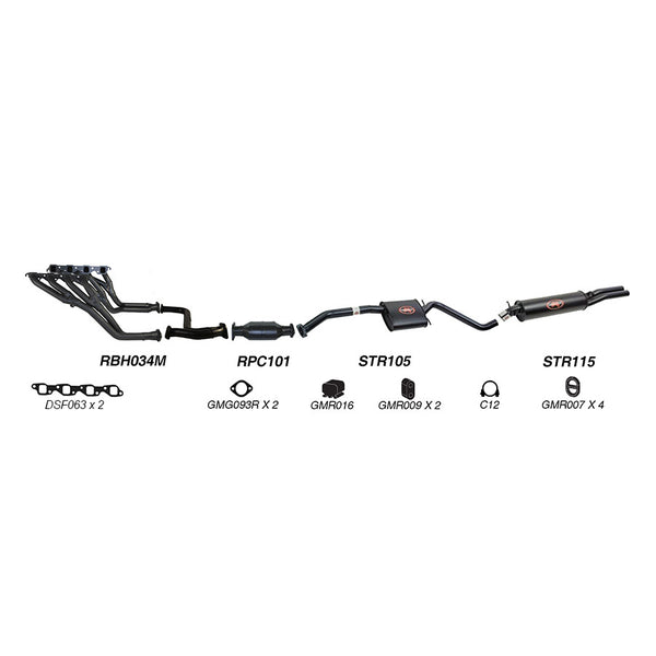 Redback Performance Exhaust System for Holden Commodore (04/1995 - 09/1997), Calais (04/1995 - 09/1997) | Australian Tow Spares