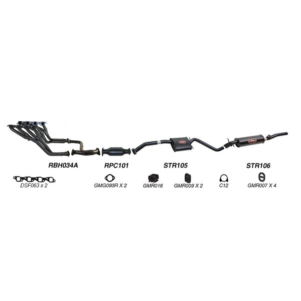 Redback Performance Exhaust System for Holden Commodore (04/1995 - 09/1997), Calais (04/1995 - 09/1997) | Australian Tow Spares