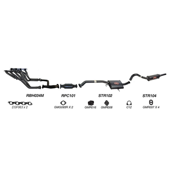 Redback Performance Exhaust System for Holden Calais (08/1988 - 09/1997), Commodore (08/1988 - 09/1997), Holden Commodore (08/1988 - 10/1991) | Australian Tow Spares