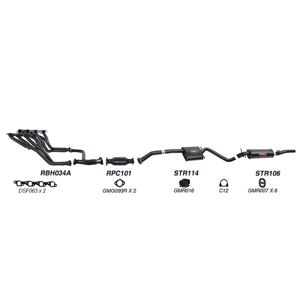 Redback Performance Exhaust System for Holden Statesman (03/1990 - 06/1999), Caprice (03/1990 - 06/1999) | Australian Tow Spares