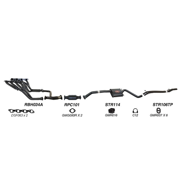 Redback Performance Exhaust System for Holden Commodore (03/1990 - 06/1999), Caprice (03/1990 - 06/1999), Calais (03/1990 - 06/1999), Statesman (03/1990 - 06/1999), Holden Caprice (04/1990 - 02/1994) | Australian Tow Spares