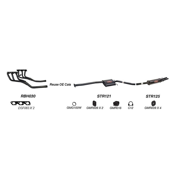 Redback Performance Exhaust System for Holden Statesman (06/1999 - 2004), Caprice (06/1999 - 2004) | Australian Tow Spares