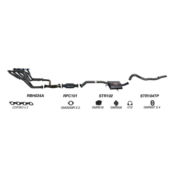 Redback Performance Exhaust System for Holden Calais (08/1988 - 09/1997), Commodore (08/1988 - 09/1997), Holden Commodore (03/1986 - 1997), Calais (03/1986 - 1997) | Australian Tow Spares