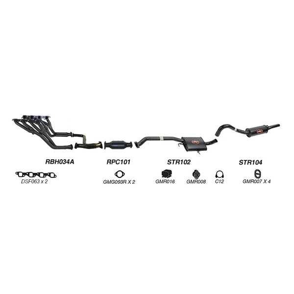 Redback Performance Exhaust System for Holden Calais (08/1988 - 09/1997), Commodore (08/1988 - 09/1997), Holden Commodore (08/1988 - 10/1991) | Australian Tow Spares