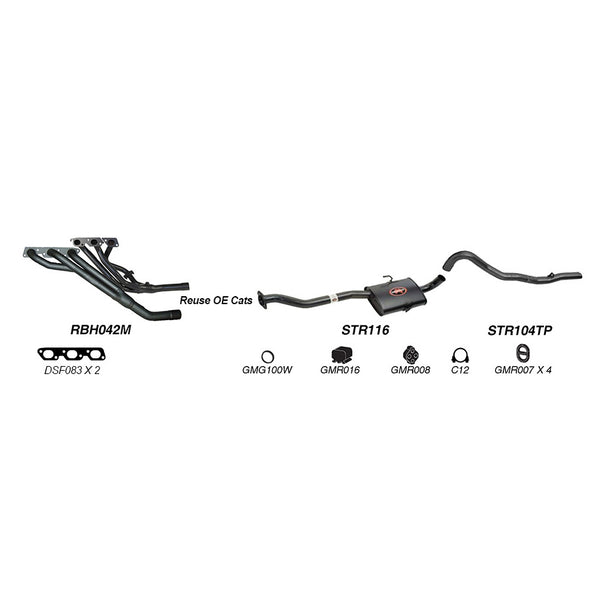 Redback Performance Exhaust System for Holden Commodore (03/1986 - 1997), Calais (03/1986 - 1997), Holden Commodore (04/1995 - 1997), Calais (04/1995 - 1997) | Australian Tow Spares