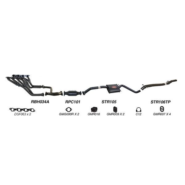 Redback Performance Exhaust System for Holden Commodore (04/1995 - 09/1997), Calais (04/1995 - 09/1997) | Australian Tow Spares