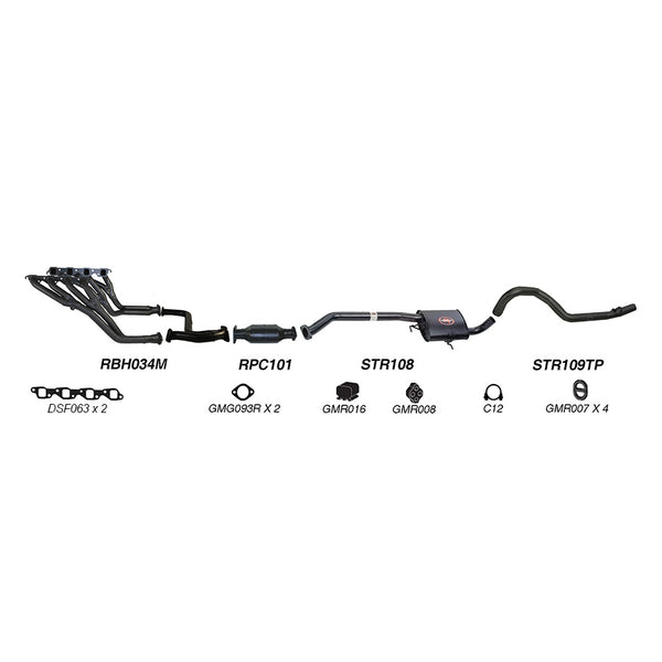 Redback Performance Exhaust System for Holden Commodore (01/1988 - 03/1991), Holden Commodore (01/1988 - 12/2000) | Australian Tow Spares