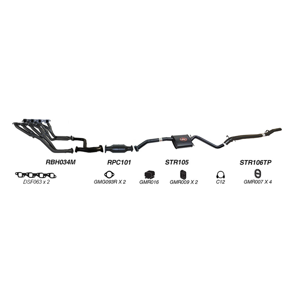 Redback Performance Exhaust System for Holden Commodore (09/1991 - 09/1997), Calais (09/1991 - 09/1997), Holden Commodore (03/1990 - 06/1999), Caprice (03/1990 - 06/1999), Calais (03/1990 - 06/1999), Statesman (03/1990 - 06/1999)