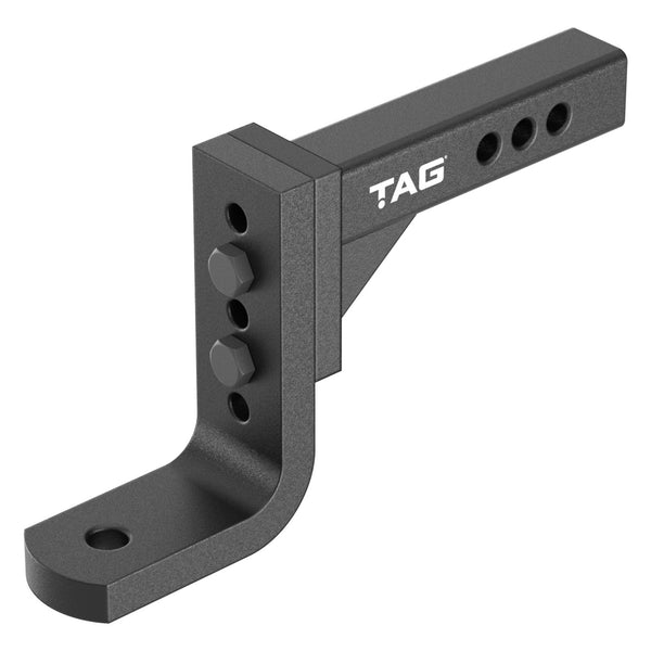 TAG Adjustable Tow Ball Mount - 297mm Long, 90° Face, 50mm Square Hitch | Australian Tow Spares