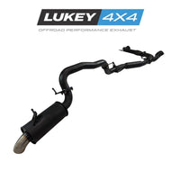 Lukey 4x4 3" Exhaust for Nissan Y62 Patrol V8 Series 1 - 5 with Rear Muffler