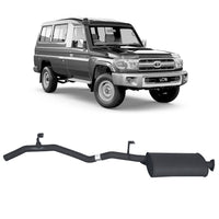 Redback Performance Tailpipe Assembly for Toyota Landcruiser 75/78/79 Series 4.2L 1HZ (01/1990 - 01/2007) | Australian Tow Spares
